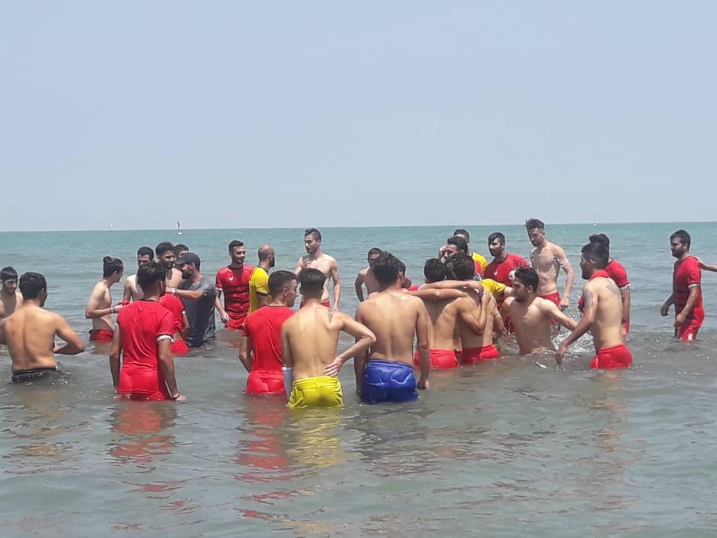 گزارش تصویری از تمرین پسران باران در سواحل کاسپین