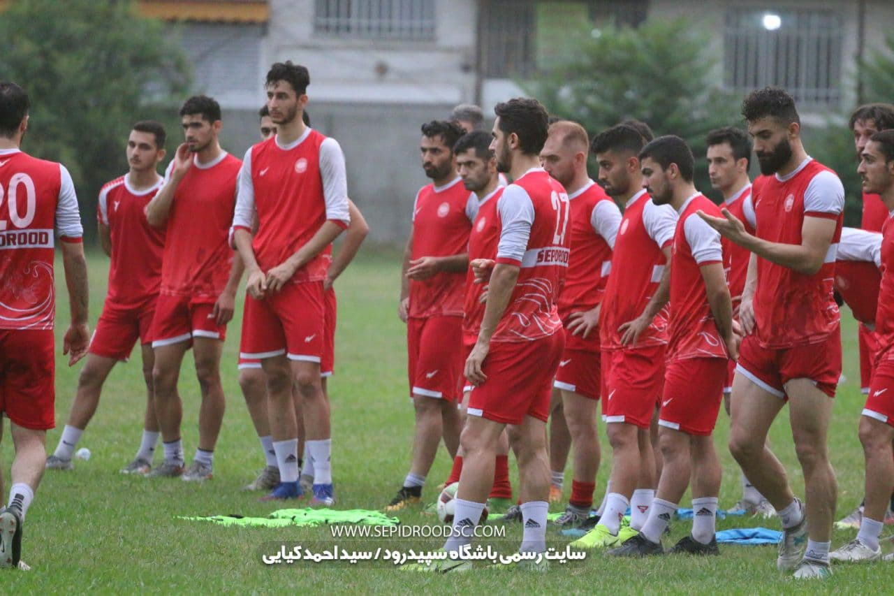 گزارش تصویری از آخرین تمرین سپیدرود پیش از بازی با ملی حفاری