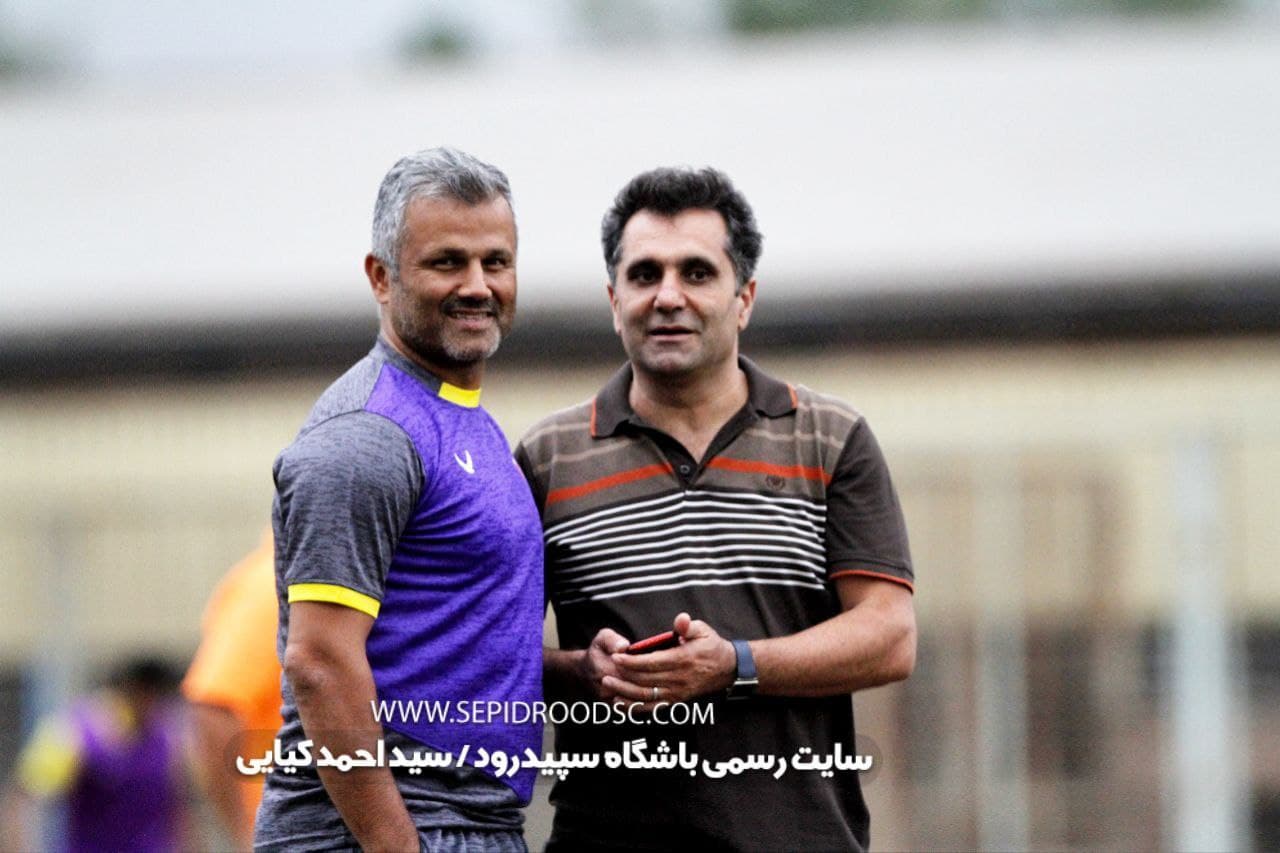 ادامه تمرینات سپیدرود در زمین صنایع شیر